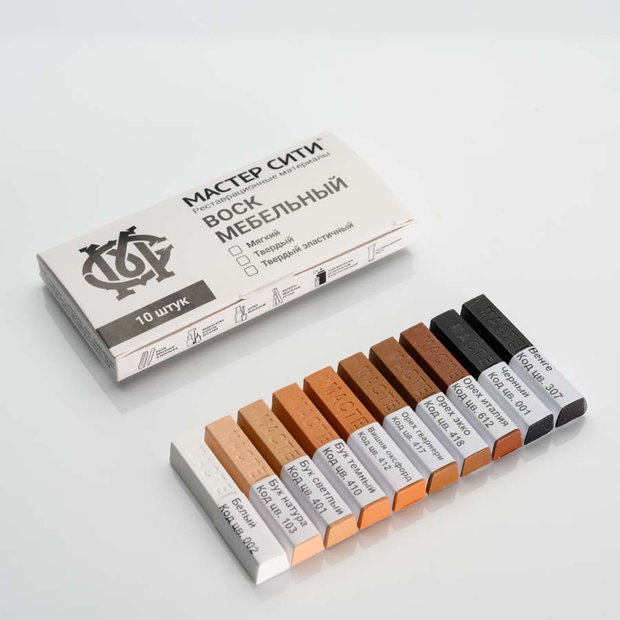 Воск мягкий мебельный в наборах