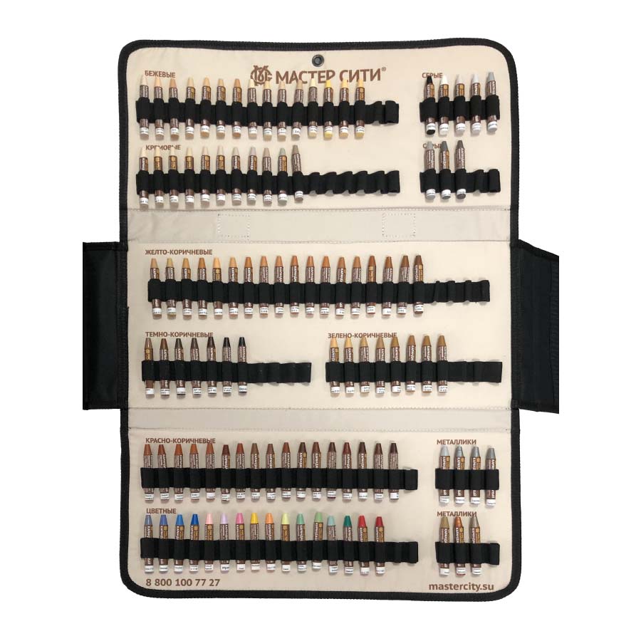 Базовый набор карандашей мебельных в чемодане.