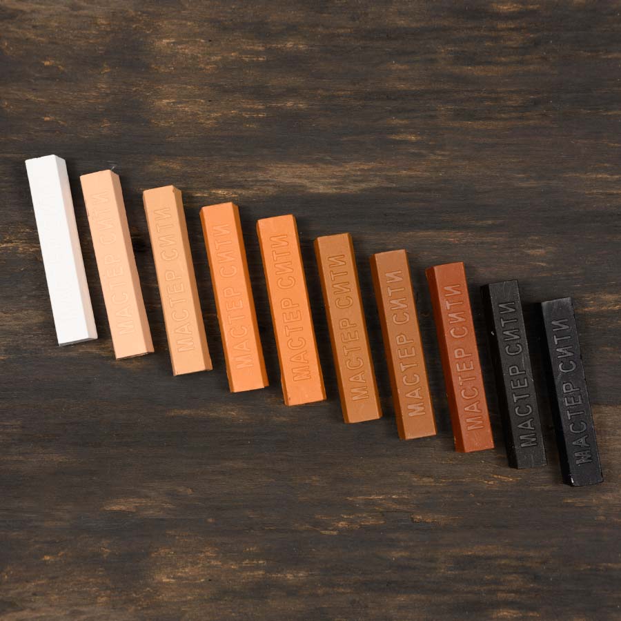 Воск твердый мебельный в наборах